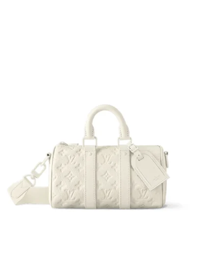Keepall Bandouli??re 25 ??Monogram Taurillon Leather White??